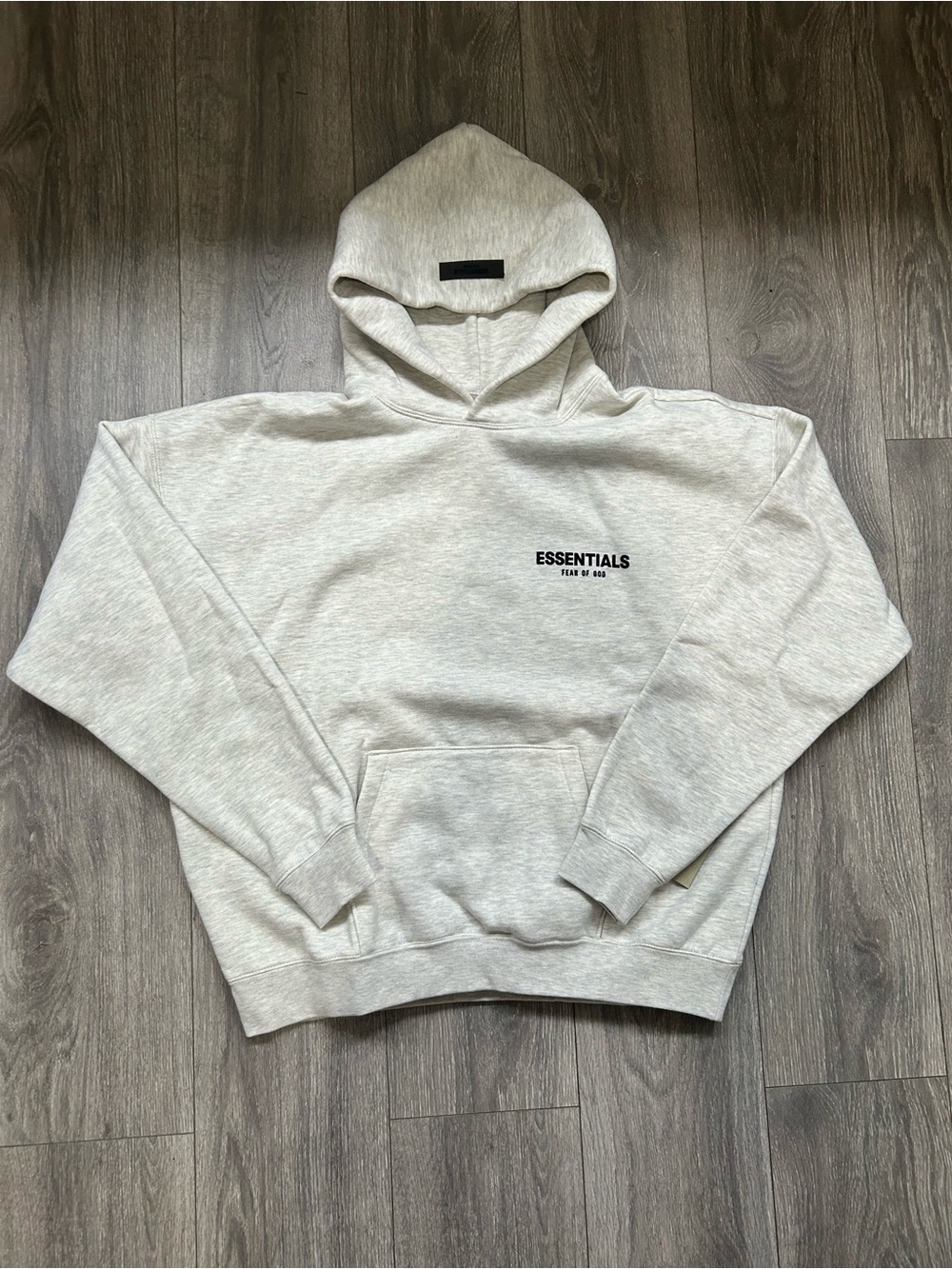 Size Large | Essentials Fear of God Light Oatmeal Hoodie